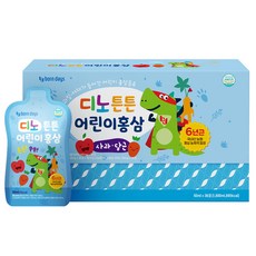 金浦坡州人參農協 Bondays Dino 耐用兒童紅參蘋果胡蘿蔔+購物袋