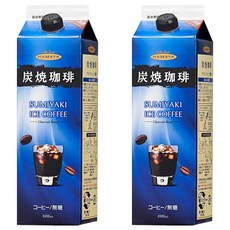 HAMAYA 炭燒無糖黑咖啡, 2個, 1L