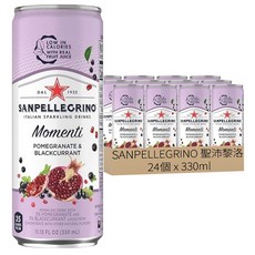 SANPELLEGRINO 聖沛黎洛 氣泡水果飲料 石榴黑醋栗口味, 24個, 330ml