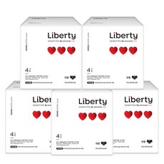 Liberty ORGANATURE Sensitive棉質褲型衛生棉, L, 4片, 5個