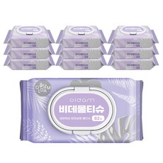 [Vegan Life] 歐丹 棉花香 如廁用濕紙巾 附蓋型, 62入, 10個