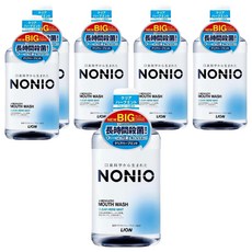 LION 獅王 NONIO 台灣公司貨 終結口氣利器 漱口水 清爽薄荷, 1L, 6瓶