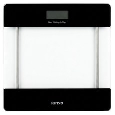 Kinyo 簡約經典透明體重計, DS-6560, 透明色, 1個