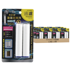 MINONO 米諾諾 蓮蓬頭專用過濾棉 2.4 x 11cm 2個, 121552, 12組