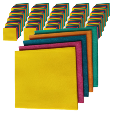 하트민 5색컬러 부직포 행주 25p, 5세트