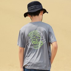 고스트리퍼블릭 아동용 냉감 통기성 에어 드라이 네온 아트워크 쿨론 반팔 티셔츠 JT-J3183