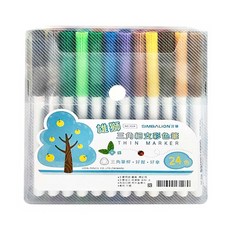 SIMBALION 雄獅 #3024 三角細字彩色筆, 24色, 1盒