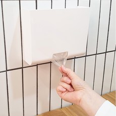 Nowfil黏貼式衛生手套衛生袋收納盒, 白色, 1個