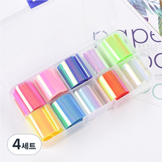 美甲玻璃膜糖果紙10件組 KE_02_03, 混合色, 4套