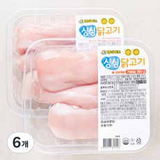 체리부로 싱싱 닭고기 가슴살, 360g, 6개