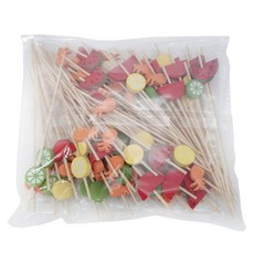 E Home Baking 竹製水果叉 12cm 100入組, 100個, 1套