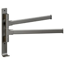 妃妃嚴選 雙桿旋轉毛巾架, 槍灰色, 1個