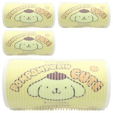 Beauty Home 布丁狗可愛大髮捲, 4個, 黃色