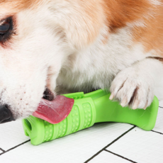 DING DONG PET 狗自助牙刷S, 1個, 綠色