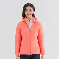ALLFORYOU 女款波浪紋絎縫短版羽絨外套