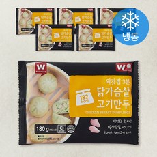 외갓집 3분 닭가슴살 고기만두 (냉동), 180g, 6개