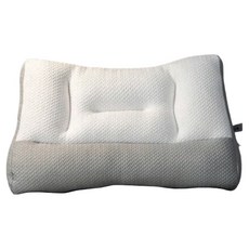 眠棉屋護頸助眠枕,白灰色,60 x 40cm,人體工學設計,舒緩肩頸壓力, 1個