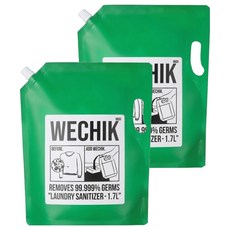 wechik 抗菌衣物柔軟精補充包, 1.7L, 2包