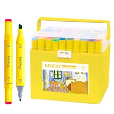 Berni Art 黃色藝術家麥克筆, 80色, 1套