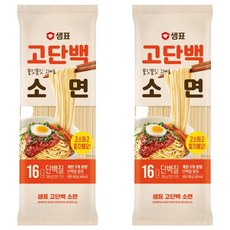 샘표 고단백 소면, 400g, 2개