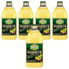 愛之味 耐高溫調和油優質芥花籽, 2.6L, 5瓶