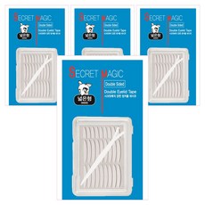 다크니스 시크릿 고급 양면 쌍꺼풀테이프 넓은형 180p, 4세트