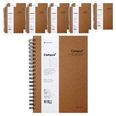 POPO FANCY 精裝封面校園筆記本, 棕色, 10個