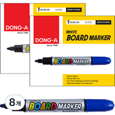 DONG-A 白板筆, 藍色, 8個