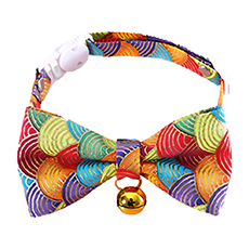 寵物項圈, 20~30 x 1cm, 39 彩色祥雲, 時尚寵物配件, 1個