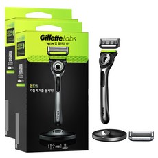 Gillette 吉列 手柄式刮鬍刀+刮鬍替換刀片 2入組, 2套