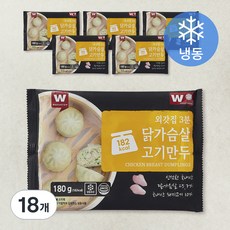 외갓집 3분 닭가슴살 고기만두 (냉동), 180g, 18개