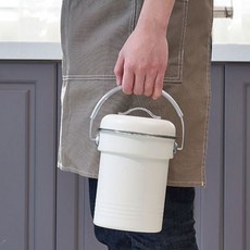 SCHNATZ 不鏽鋼塗層廚餘桶 3L, 淺褐色