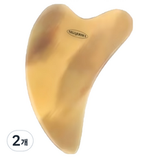 臉用牛角刮痧板, 2個, 隨機出貨