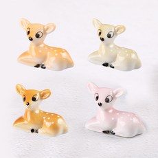 Gold Pang 可愛麋鹿陶瓷筷架 4入, 1套, 混合顏色