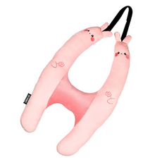 어반카 카툰 안전벨트 수면쿠션, 핑크, 1개