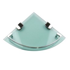 強化玻璃轉角架, 14 透明 + 鉻, 1個