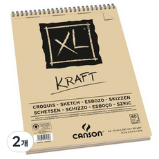 캔손 XL Kraft 스케치북, A4, 2개
