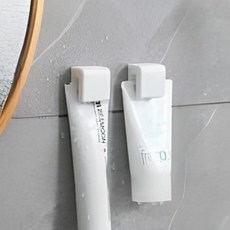 624C 夾式軟管型牙膏架, 16個, 白色