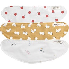 Dream Tofu Banana圍兜冬季超細纖維襯里香蕉圍巾圍兜可愛3 B型套裝