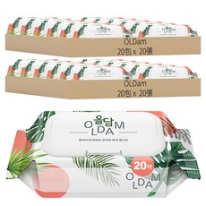OLDam 嬰兒用濕紙巾 掀蓋式, 20張, 40包