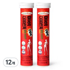 에버틴 다이어트톡 발포다이어트 석류맛, 73.8g, 12개
