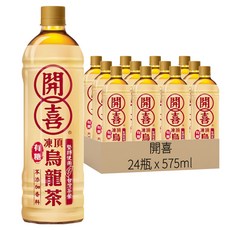 開喜 凍頂烏龍茶 有糖, 575ml, 24瓶