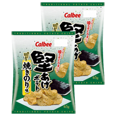 Calbee 卡樂比 Kataage Potato 堅脆洋芋片 烤海苔風味, 65g, 2包