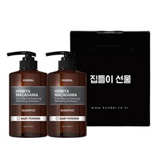 KUNDAL 昆黛爾 基本禮盒組 2入 嬰兒爽身粉香 喬遷禮物 A款, 500ml, 2個