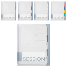 maruman SESSION 26孔夾 B5, 透明, 5本