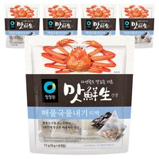 대상 맛선생해물국물내기티백, 72g, 5개