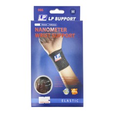 LP SUPPORT 奈米竹炭腕護套, 1個, 黑色