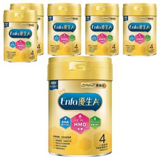 Mead Johnson 美強生 Enfa A+ 優生4兒童營養配方 HMO新配方 3~7歲, 850g, 6罐