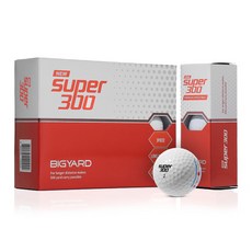BIGYARD NEW 超級 300 高爾夫球 3層, 混合顏色, 1套, 12入