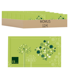 MOMUS 溫和調理面膜 12片 含薄荷涼感 深層調理 有效漸進調理 平衡肌膚油脂分泌, 1盒